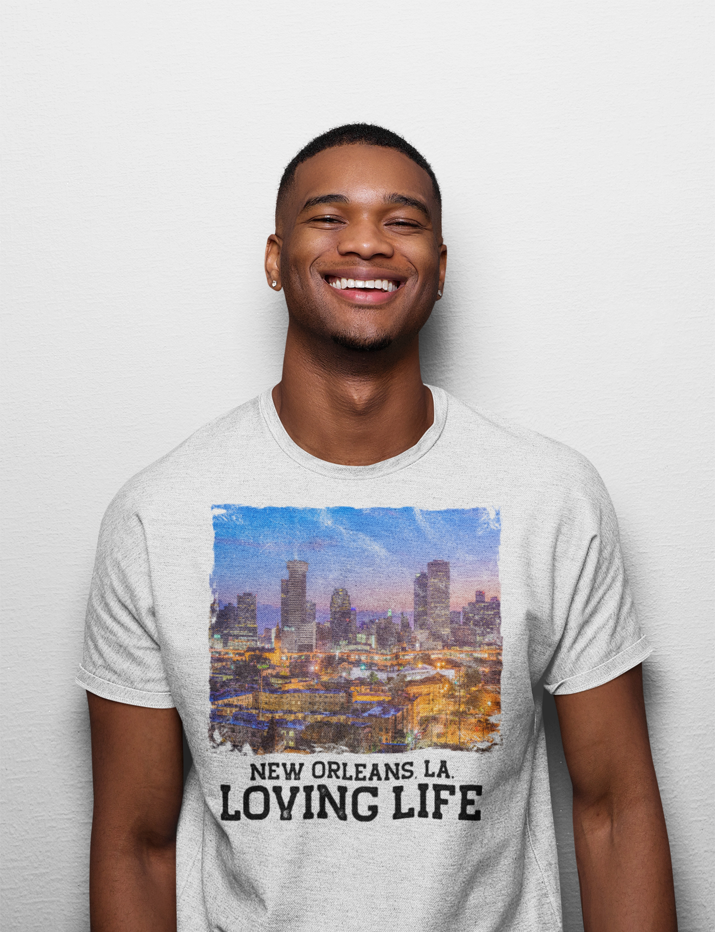 New Orleans LA - Loving Life Short-Sleeve Unisex T-Shirt