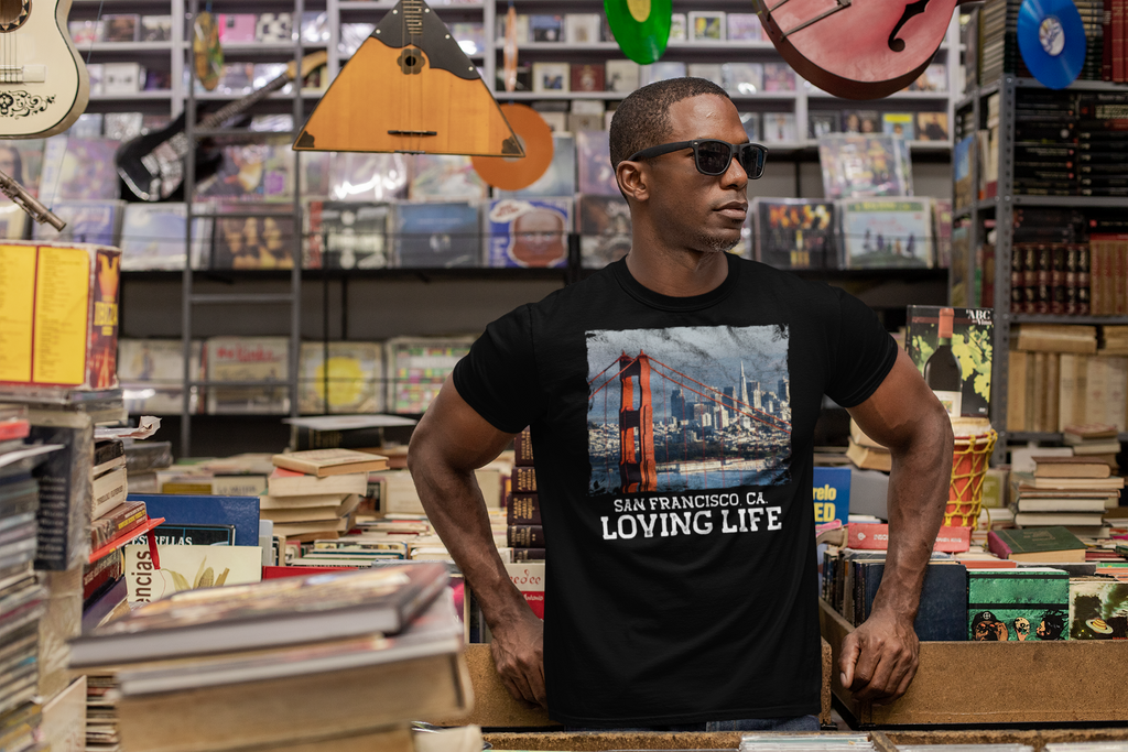 San Francisco CA - Loving Life Short-Sleeve Unisex T-Shirt