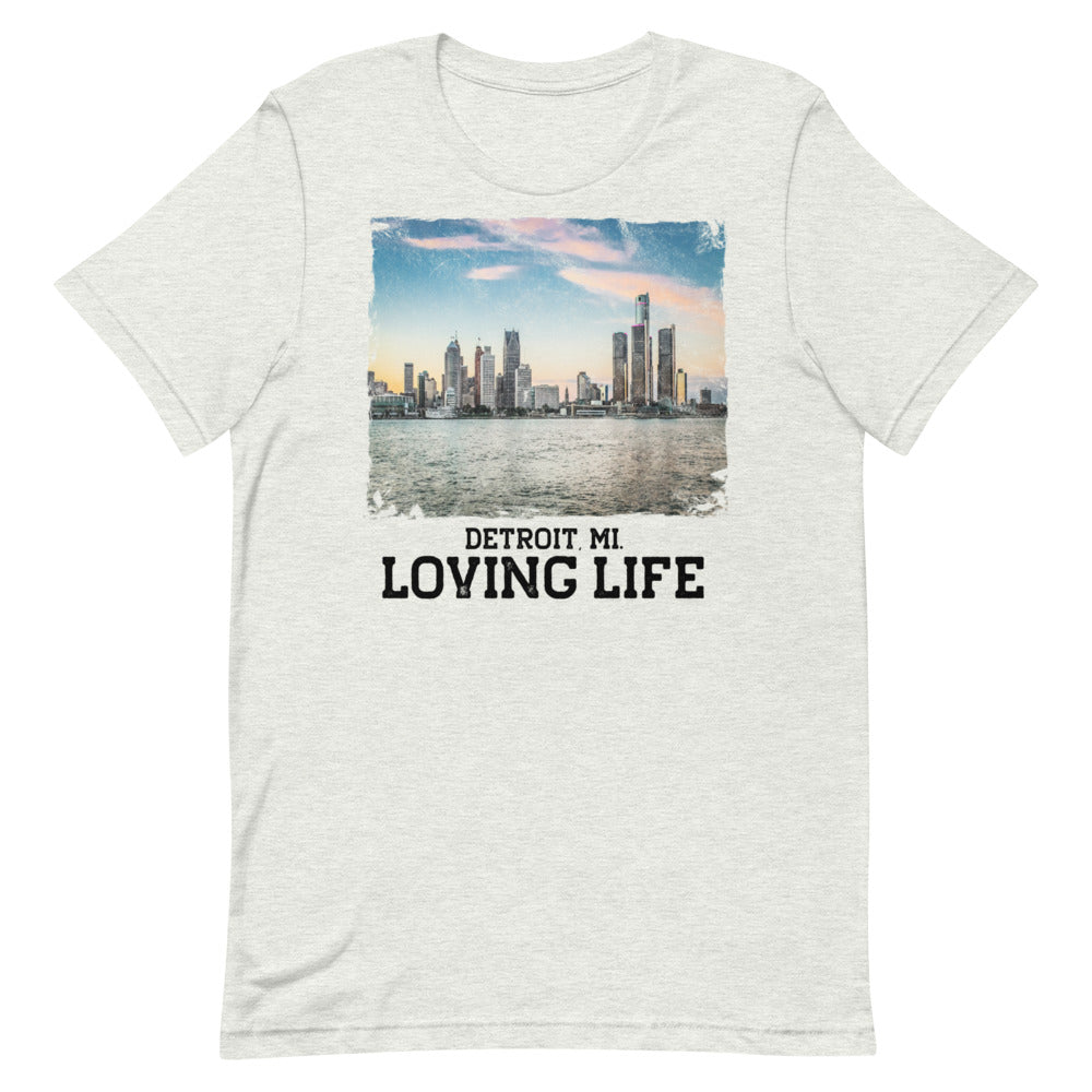 Detroit MI - Loving Life Short-Sleeve Unisex T-Shirt