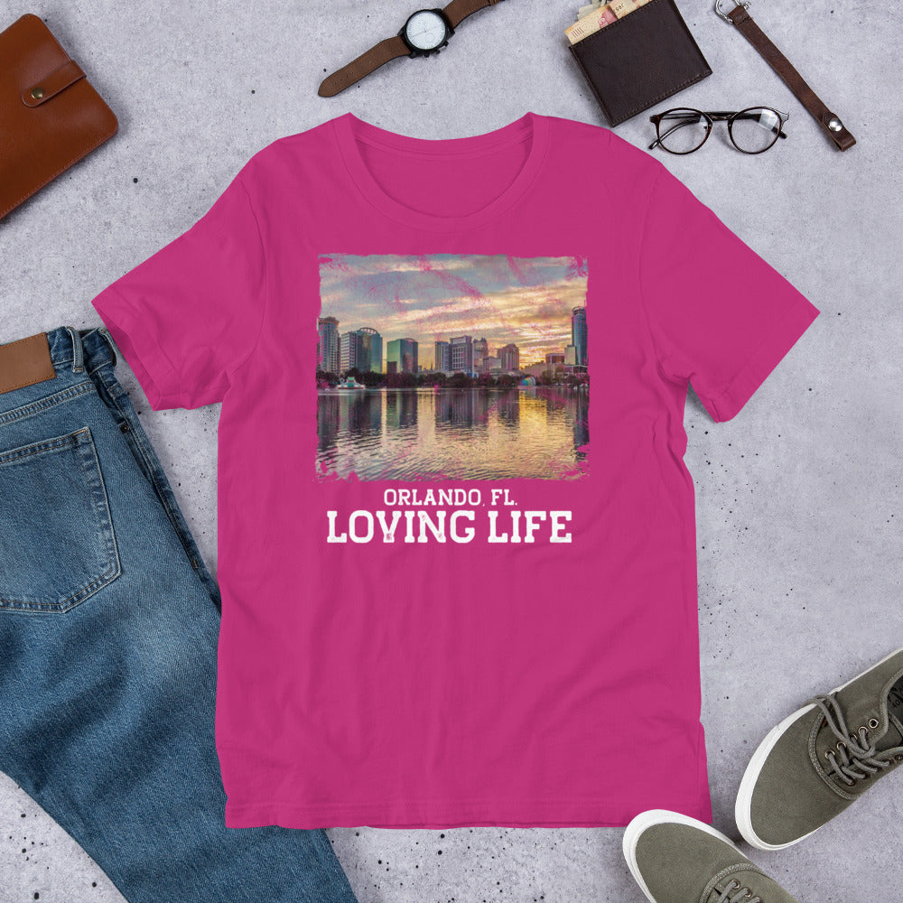 Orlando FL - Loving Life Short-Sleeve Unisex T-Shirt