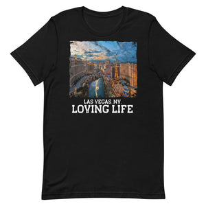 Las Vegas NV - Loving Life Short-Sleeve Unisex T-Shirt