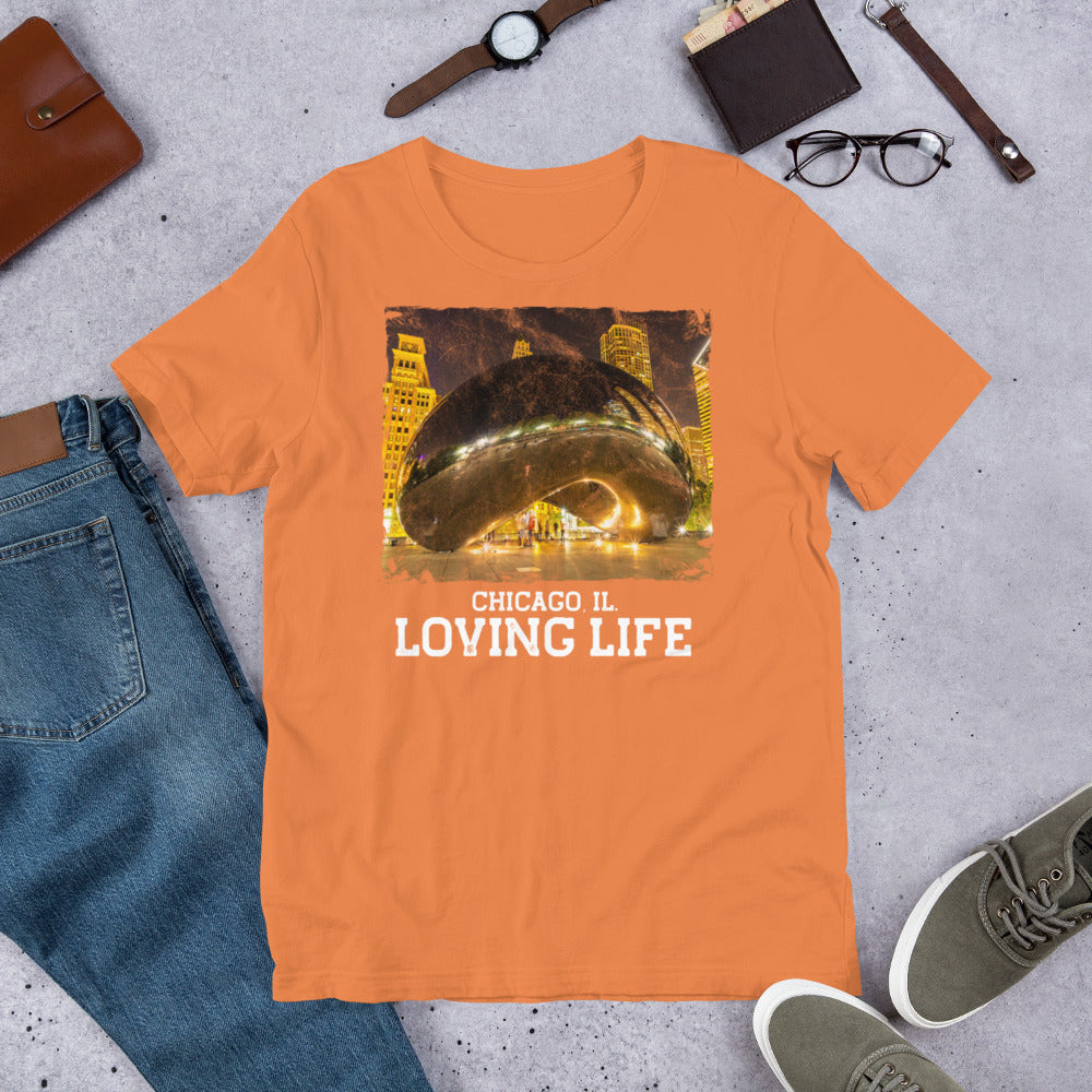 Chicago IL - Loving Life Short-Sleeve Unisex T-Shirt