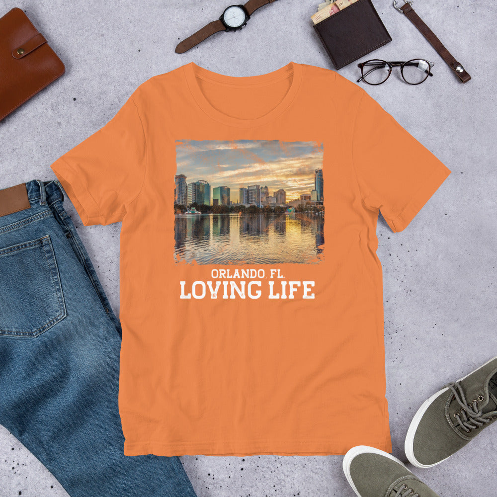 Orlando FL - Loving Life Short-Sleeve Unisex T-Shirt