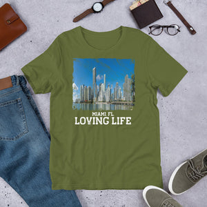 Miami FL - Loving Life Short-Sleeve Unisex T-Shirt