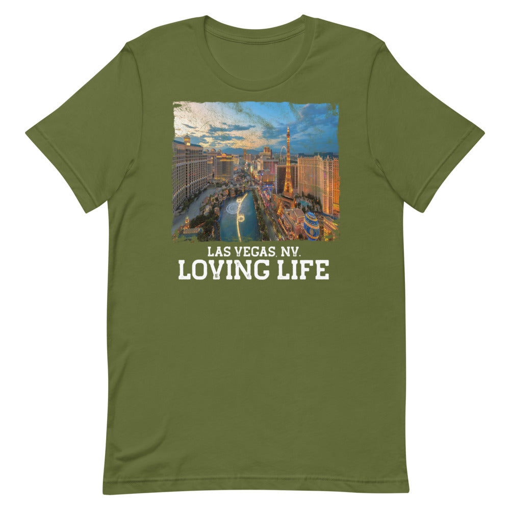 Las Vegas NV - Loving Life Short-Sleeve Unisex T-Shirt