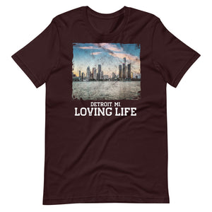 Detroit MI - Loving Life Short-Sleeve Unisex T-Shirt