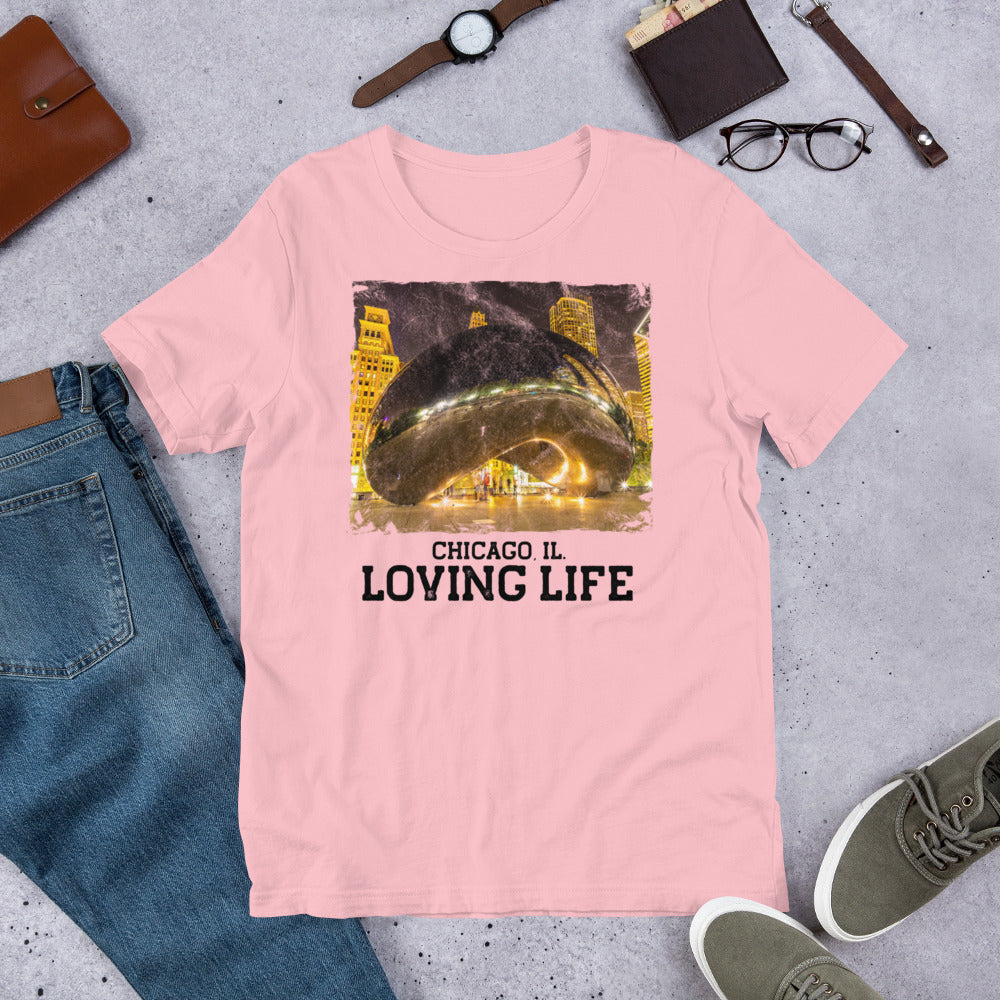 Chicago IL - Loving Life Short-Sleeve Unisex T-Shirt