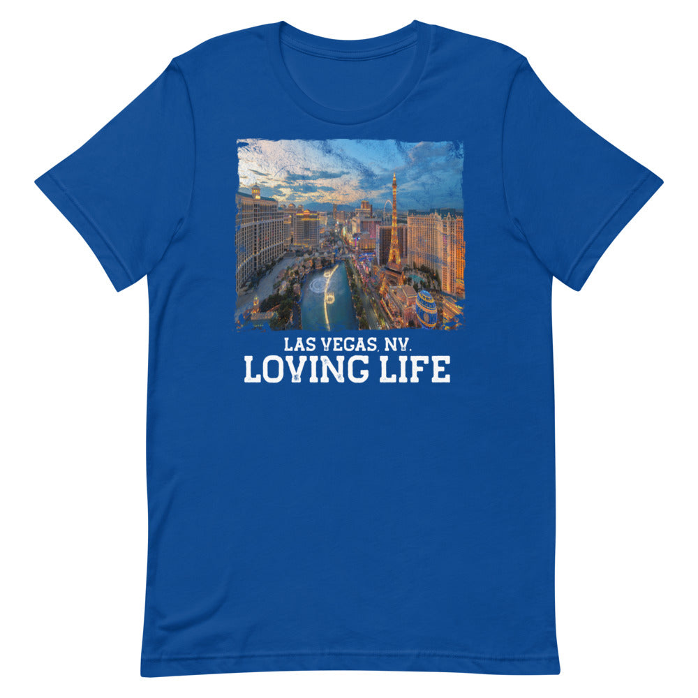 Las Vegas NV - Loving Life Short-Sleeve Unisex T-Shirt