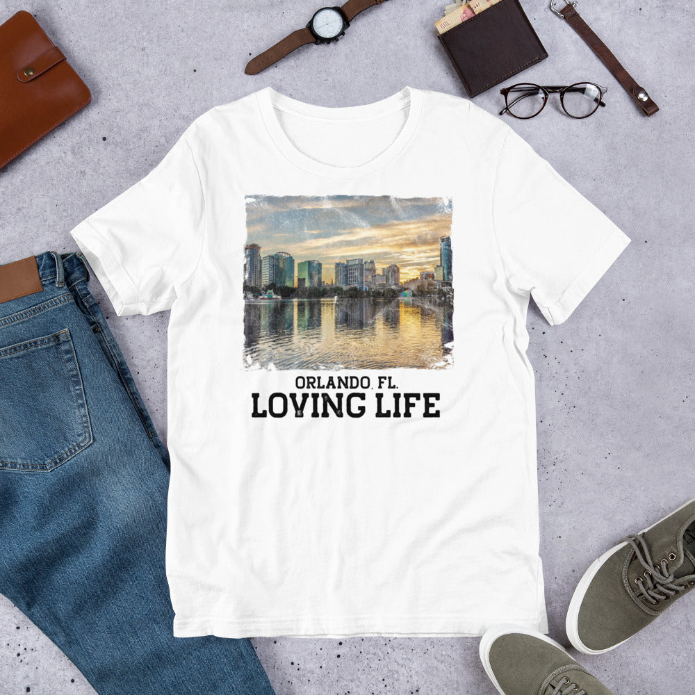 Orlando FL - Loving Life Short-Sleeve Unisex T-Shirt