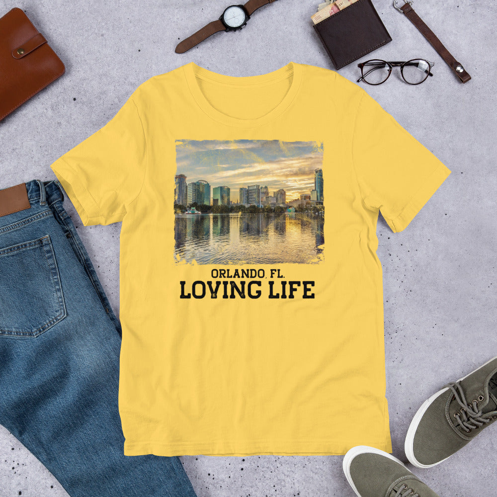 Orlando FL - Loving Life Short-Sleeve Unisex T-Shirt